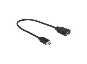 4043619656875 - Hdmi Kabel Ethernet a -micro d Bu St 020m 3D 4K sli (65687) - Delock