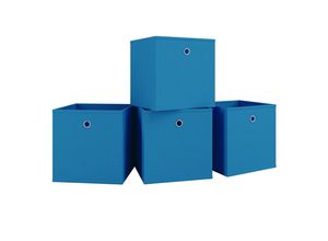 4051814366093 - 4er-Set Faltbox Klappbox Boxas - ohne Deckel Pink