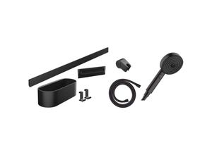 4059625368299 - WallStoris Bundle Komplett-Set Duschkopf 105 3 Strahlarten Activation wassersparend Duschstange 70 cm und Accessoireset  24291 Farbe Schwarz Matt