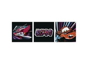 5011583583984 - - Cars rpm 3-er Set Leinwandbild 30x90cm