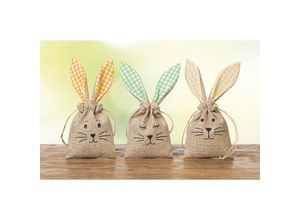 4004942013049 - Jute-Beutel Hase 3 Stück