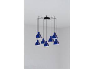 8421776352063 - Faro Barcelona - Faro venice 7-flammige Cluster-Pendelleuchte blau