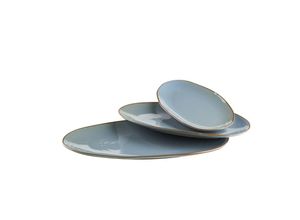 9001794916219 - Servierplatten-Set Keramik Nottingham 3-teilig (Farbe Blau)