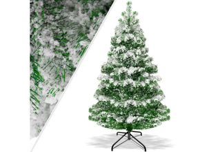 4260692718317 - Weihnachtsbaum künstlich Tannenbaum Edeltanne Spritzguss pe 180cm (Schnee) - Mit Schnee - Kesser