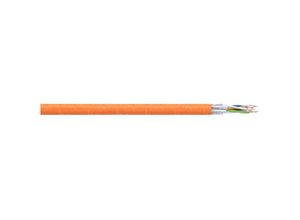 4035996115823 - 101043 Netzwerkkabel cat 7 s ftp 4 x 2 x 025 mm² Orange 200 m - Kabel