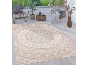 4061981201158 - Paco Home - Outdoor Teppich Wetterfest Wohnzimmer Küchenteppich Balkon Orient Marokkanisch 160x220 cm Sand