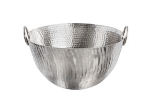 4251561902456 - riess-ambiente Deko Schale ORIENT - 40cm silber Metall Hammerschlag Design