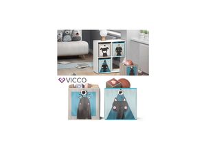 4251421933439 - VICCO 2er Set Faltbox 30x30 cm Kinder Faltkiste Aufbewahrungsbox Regalkorb