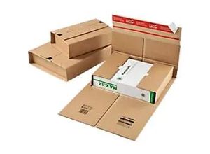 4033657031123 - Buchverpackung CP03502020 braun für B5 innen 250x195x85mm Wellpappe 1-wellig 4033657031123 20 Stück