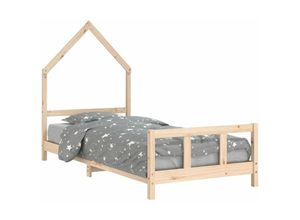 8720845445829 - Bonnevie - KinderbettEinzelbette 90x190 cm Massivholz Kiefer vidaXL