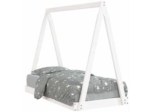 8720845445478 - Bonnevie - KinderbettEinzelbette Weiß 70x140 cm Massivholz Kiefer vidaXL