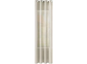 4063425182450 - 1er Gardinen Leinenoptik Vorhänge Halbtransparent Gardine mit Ösen für Schlafzimmer Wohnzimmer 135x245 cm Sand - Sand - Woltu 4063425182450 - 1er Gardinen Leinenoptik Vorhänge Halbtransparent Gardine mit Ösen für Schlafzimmer Wohnzimmer 135x245 cm Sand - Sand - Woltu