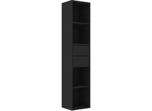 8720286016626 - Bücherregal，Standregal Schwarz 36x30x171 cm Holzwerkstoff vidaXL