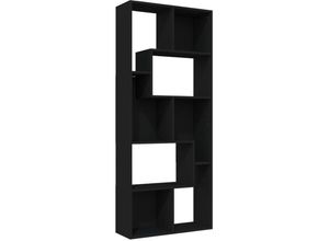 8719883915807 - Bonnevie - BücherregalStandregal Schwarz 67x24x161 cm Holzwerkstoff vidaXL