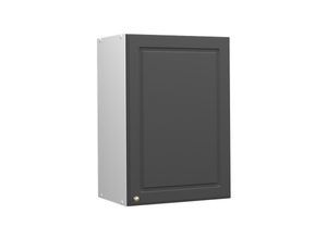 4066731051120 - Hängeschrank Küchenschrank Küchenmöbel Fame-Line Weiß Anthrazit-Gold Landhaus 50 cm Küche Einbauküche Hängeschrank Drehtür Einlegeboden Küchenzeile