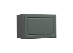 4066731051427 - Hängeschrank Küchenschrank Küchenmöbel Fame-Line Anthrazit Grün-Gold Landhaus 60 cm Küche Einbauküche Hängeschrank Klapptür Dunstabzugshaube Küchenzeile