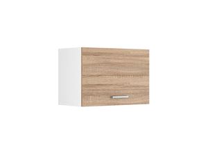 4251421930254 - Hängeschrank R-Line 60 cm Weiß Sonoma modern flach Vicco