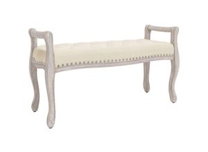 8720287211815 - Bonnevie - Sitzbank Bettbank Beige 110x45x60 cm Leinen vidaXL