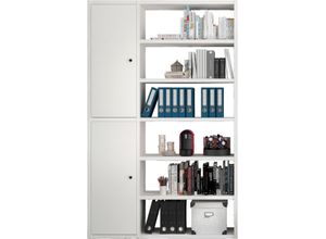 4044341236557 - Aktenregal FIF MÖBEL TORO Regale Gr B H T 140 cm x 2213 cm x 332 cm 12 St weiß (lack weiß) Bücherregal Standregal Standregale