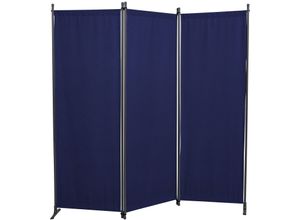 4021093008632 - Paravent ANGERER FREIZEITMÖBEL Stellwände Gr B H 170 cm x 165 cm blau Paravents Stellwände (BH) ca 170x165 cm