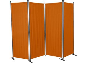 4021093038264 - Paravent ANGERER FREIZEITMÖBEL Stellwände Gr B H 170 cm x 165 cm orange (terracotta orange) Paravents Stellwände (BH) ca 170x165 cm