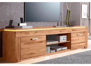 4260325379076 - Lowboard VOGL MÖBELFABRIK Sideboards braun (wildeiche teilmassiv) Lowboards Breite 222 cm