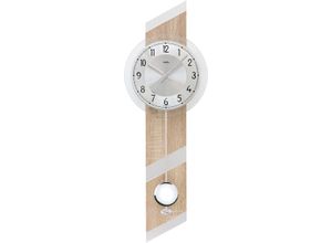 4037445151772 - Pendelwanduhr AMS W7415 Wanduhren Gr B H L 23 cm x 8 cm x 69 cm braun Pendeluhren