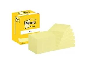 4064035065805 - Haftnotizen Post-It 657 12 Blöcke 100 Blatt je Block 76 x 102 mm PEFC-zertifiziert gelb