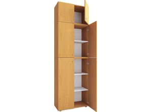 4051814413483 - XXL Holz Büroschrank Aktenschrank Bücher Büromöbel Ordner Schrank Lona 5fach A