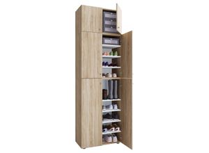 4051814413353 - XXL Holz Schuhschrank Kleiderschrank Schrank Schuhe Dielenschrank Lona 9f A