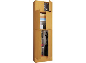 4051814413810 - Holz Besenschrank Staubsauger Putzschrank Haushaltsschrank Schublade Lona SA