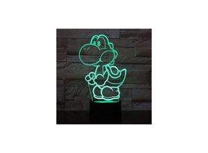 6273997893601 - Devenirriche - Super Mario LED-Lampe Farbwechsel USB-Nachtlicht und Dekoration