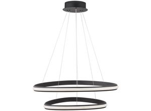 5212017419835 - Led Pendelleuchte Aries in Schwarz 2x 24W 2362lm - black - Nova Luce