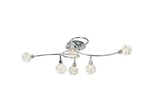 4004353216084 - Lampe Joya Deckenspot 6flg chrom 6x QT14 G9 33W geeignet für Stiftsockellampen (nicht enthalten) Köpfe schwenkbar - silber - Brilliant