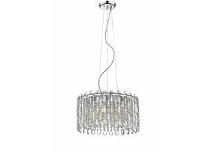 5056013658566 - Impex Lighting - Impex Alita Crystal 5 Light Deckenleuchte Chrom