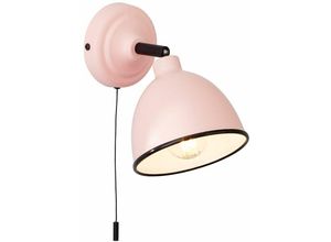 4004353355370 - Lampe Telio Wandleuchte Zugschalter ros1x D45 E14 28W geeignet für Tropfenlampen (nicht enthalten) Mit Zugschalter - rosa - Brilliant