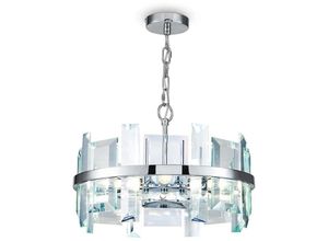 4262431052140 - Pendelleuchte Hängelampe Deckenlampe Kristalle Chrom Esszimmerleuchte D 60 cm