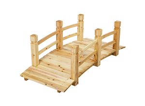 4048821866562 - Stilista - Holzbrücke 150 x 65 x 53 cm geölt belastbar bis 150 kg hellbraun