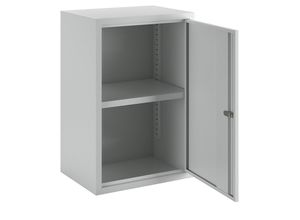 4055479002068 - Hängeschrank 1 Vollblechtür Rückwand glatt 1 verstellbarer Boden Zylinderschloss BxTxH 400x300x600 mm ral 7035