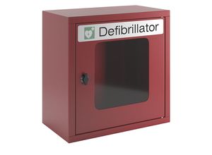 4055479148865 - Defibrillatorenschrank ohne Alarmfunktion Tür mit Sichtfenster und Drehverschluss BxTxH 400x220x400 mm ral 3000