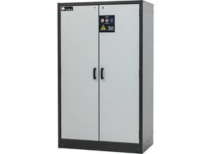 4250101136825 - asecos Feuerbeständiger Gefahrstoffschrank Typ 30 2-türig Breite 1164 mm lichtgrau