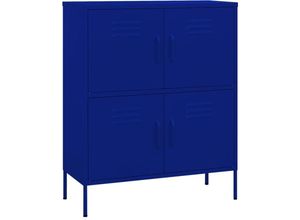 8720286564486 - Vidaxl - Lagerschrank Marineblau 80x35x1015 cm Stahl Blau