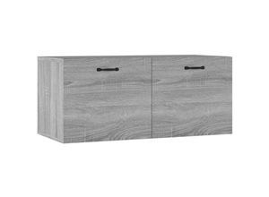 8720287087144 - Bonnevie - Wandschrank Badschrank Grau Sonoma 80x35x365 cm Holzwerkstoff vidaXL