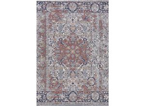 4251682273558 - Beliani - Teppich Bunt Polyester   Baumwolle 140 x 200 cm Kurzflor Geflecht Handgewebt Rechteckig Wohnzimmer orientalisches Muster