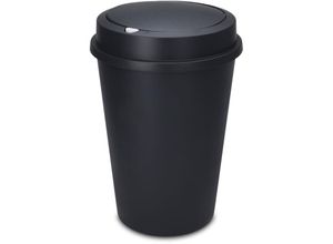 4069055000584 - Spetebo - xl Kunststoff Abfalleimer anthrazit mit Push Deckel - 50 l - Runder Mülleimer mit abnehmbaren Deckel - Mülltonne Sammeltonne Abfallsammler 4069055000584 - Spetebo - xl Kunststoff Abfalleimer anthrazit mit Push Deckel - 50 l - Runder Mülleimer mit abnehmbaren Deckel - Mülltonne Sammeltonne Abfallsammler