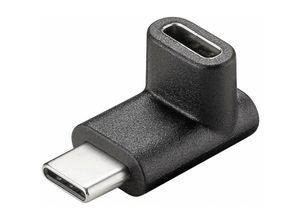 4040849555565 - Adapter usb-c™ auf usb-c™ 90° schwarz - USB-C™-Buchse USB-C™-Stecker (55556) - Goobay