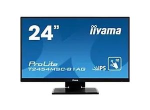 4948570116416 - iiyama ProLite T2454MSC-B1AG - LED-Monitor - 605 cm (238) - Touchscreen - 1920 x 1080 Full HD (1080p) @ 60 Hz - IPS - 250 cd m² - 10001 - 5 ms - HDMI VGA - Lautsprecher - mattschwarz