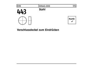 4043952076637 - Verschlußdeckel DIN 443 zEindrücken 56 Stahl 10 Stück