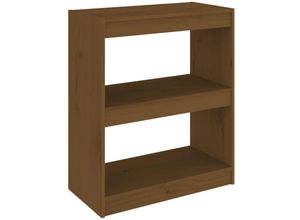 8720286608616 - Bonnevie - Bücherregal RaumteilerBücherschrank Honigbraun 60x30x715 cm Kiefernholz vidaXL