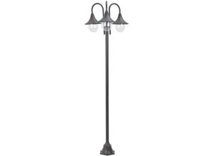 8718475610489 - Bonnevie - Garten-Pollerleuchte E27 220 cm Aluminium 3-Laterne Bronze vidaXL840924